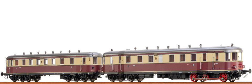 Brawa 44353 Dieseltriebwagagen BR VT137 und Beiwagen BR VB147