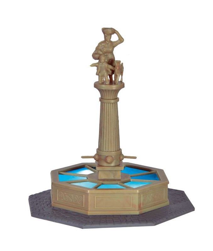 Viessmann 1351 H0 Brunnen am Marktplatz mit LED-Beleuchtung,