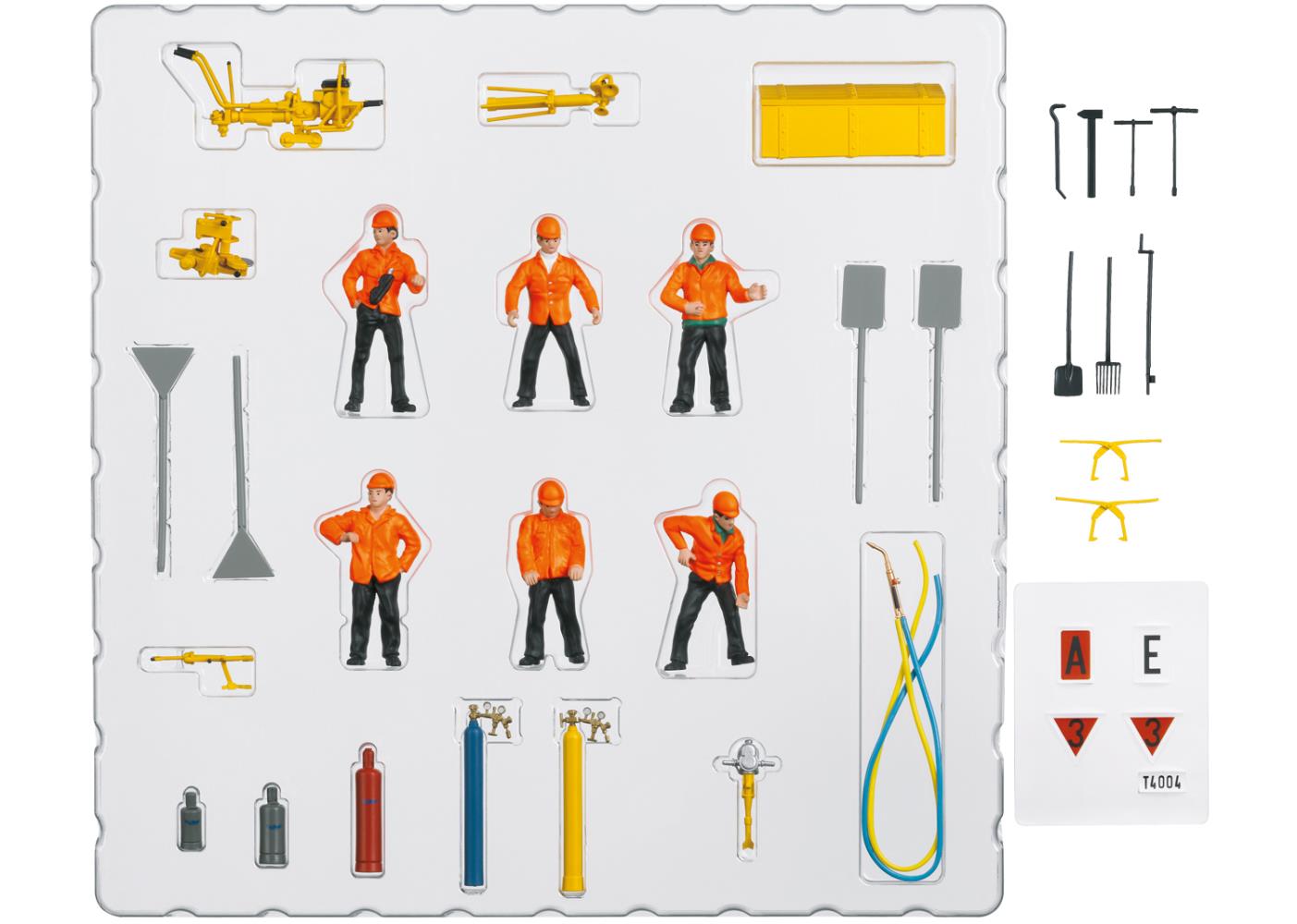 Märklin 56408 Gleisbaurotte 30-teilig 1:32 Spur 1 Neu OVP Figuren