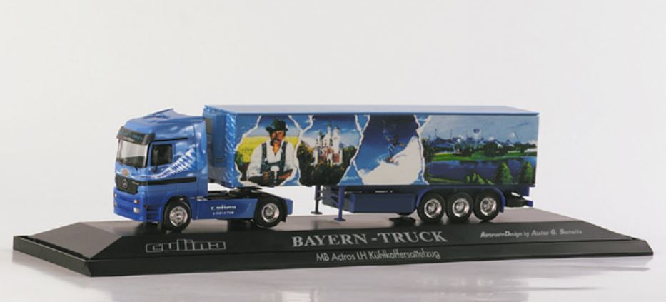 Herpa 120340 Mercedes Benz A LH Kühlkoffersattelzug 1:87 H0 Neu OVP