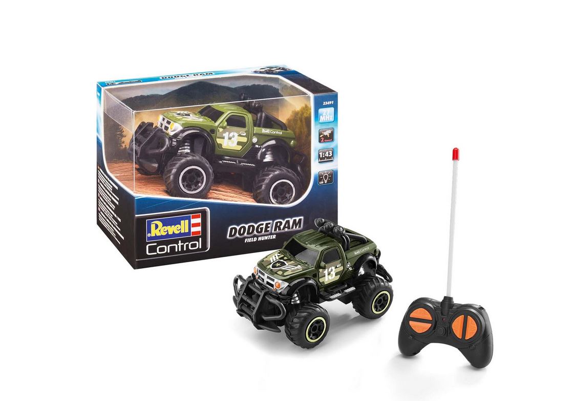 Revell 23491 RC Car Dodge RAM "Field Hunter" Ferngesteuert 1:43