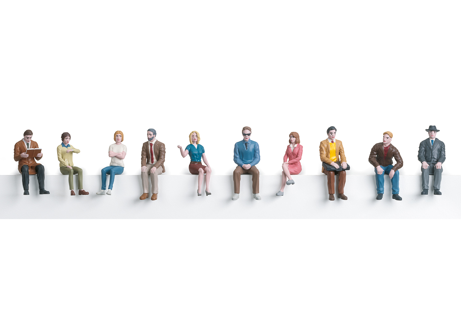 Märklin 56409 Figuren sitzend 10 St. Spur 1 1:32