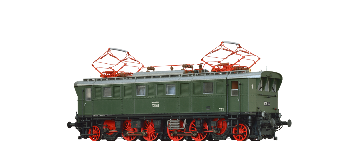 Brawa 43217 Ellok BR E75 der DB - Spur H0 - AC Dig. BASIC+ - Neu