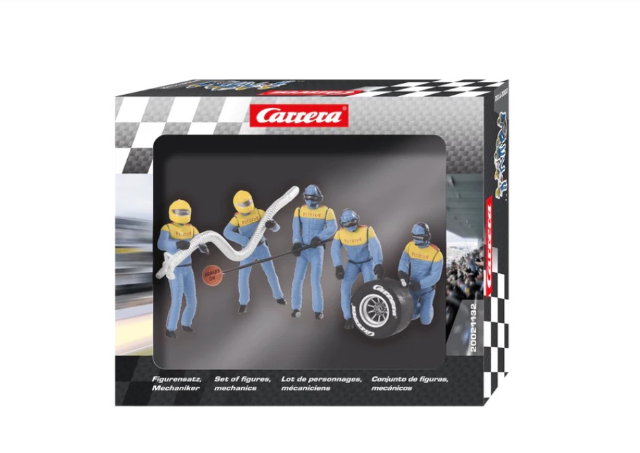Carrera 20021132 Figurensatz Mechaniker blau 124/132 Evolution NEU