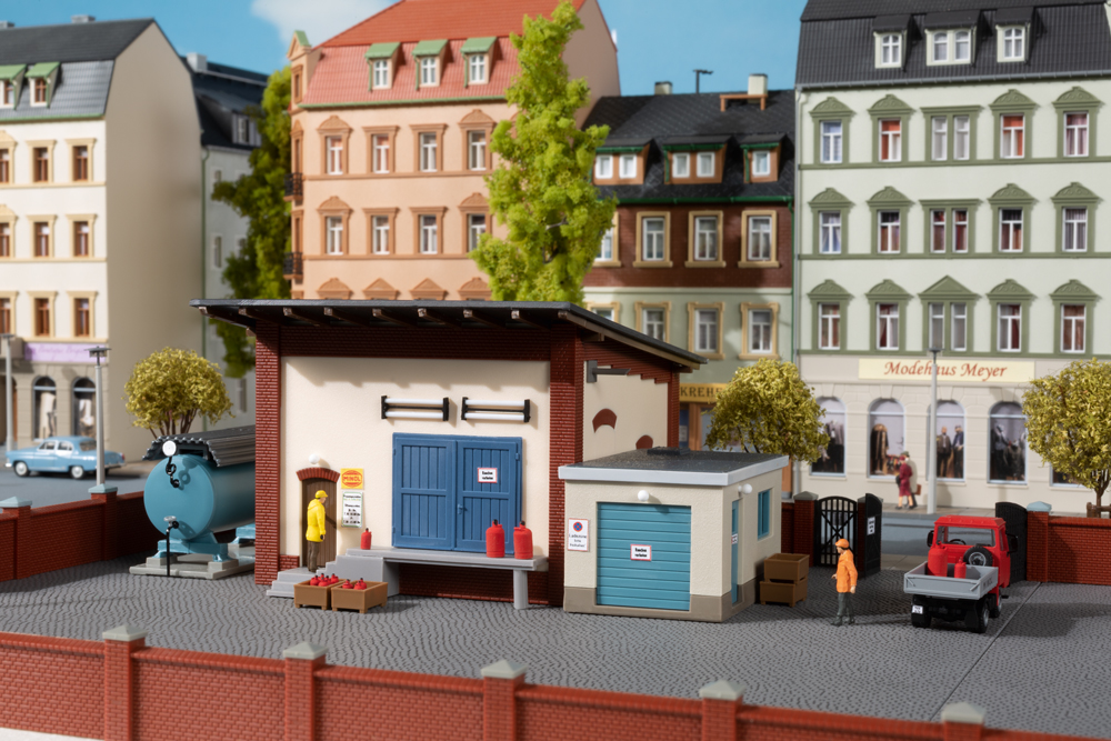 Auhagen 13351 Propangasstation 1:120 Spur TT Bausatz Neu OVP