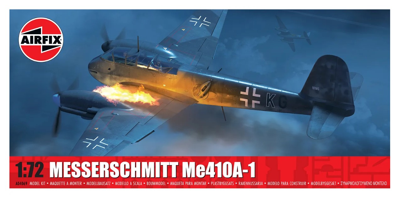 Airfix A04069 Messerschmitt Me410A-1 1:72 Modellbausatz Neu OVP