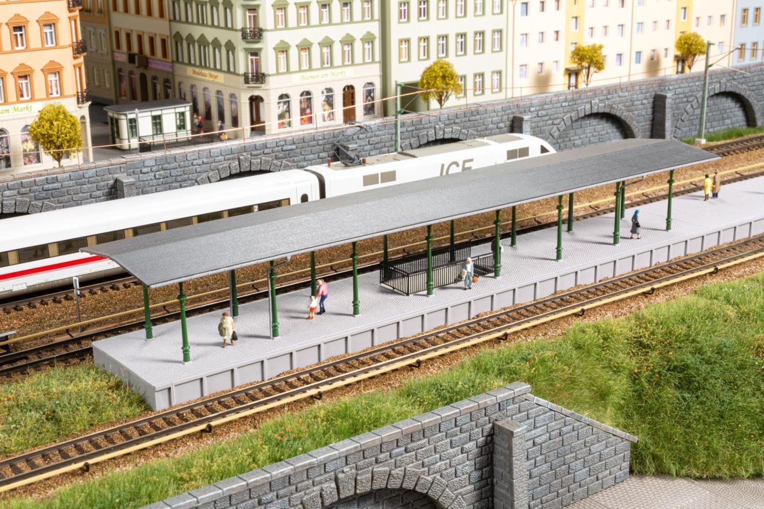 Auhagen 13355 Bahnsteig 1:120 Spur TT Bausatz Neu OVP