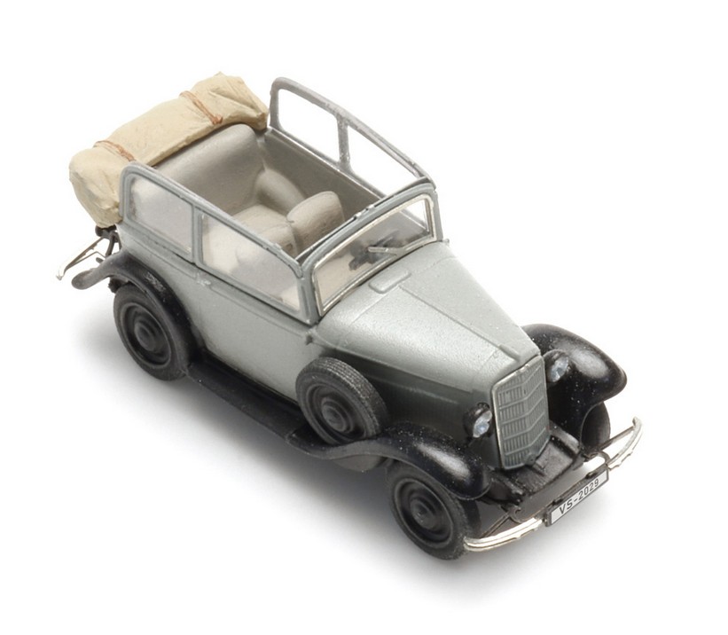 Artitec 316.138 Opel P4 Dach offen grau 1:160 Spur N Fertigmodell NEU