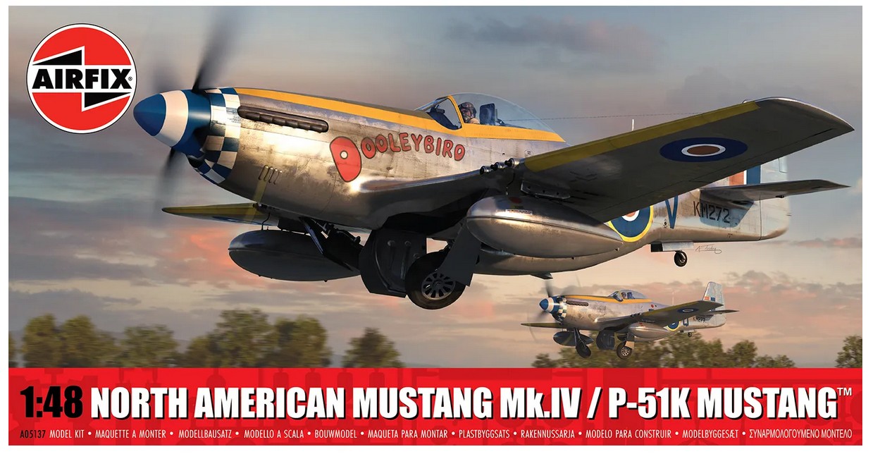 Airfix A05137 North American Mustang Mk.IV/P-51K Mustang 1:48