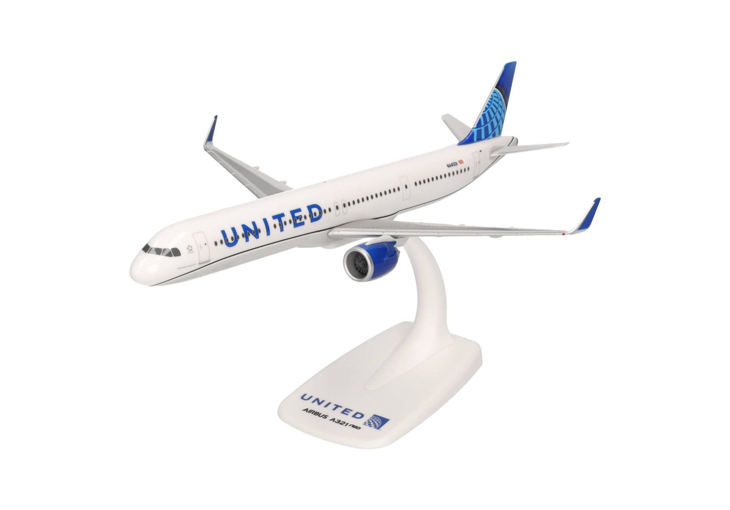 Herpa 614351 United Airlines Airbus A321neo N44501 1:200 Snap-Fit