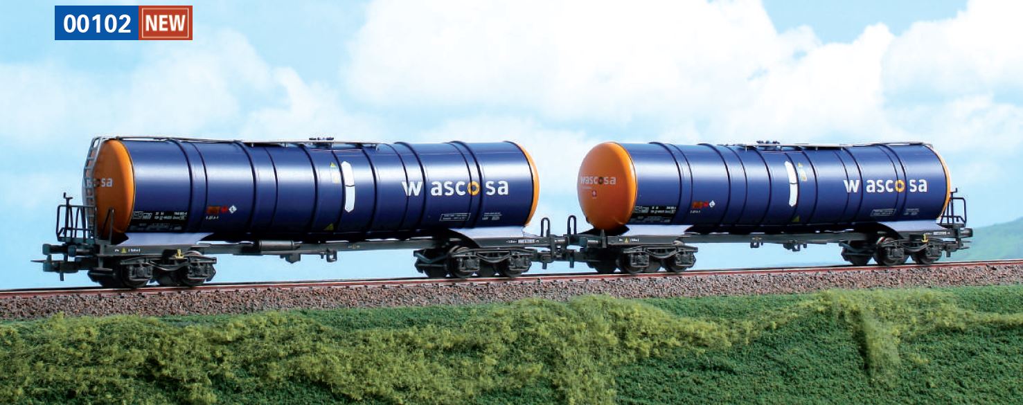 ACME 00102 Blackstar Set 2-tlg Cisternenwagen Wascosa CZ 1:87 Spur H0