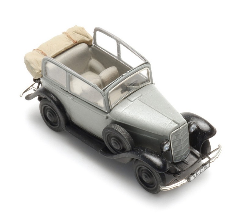 Artitec 312.047 Opel P4 Dach offen grau 1:120 Spur TT Fertigmodell