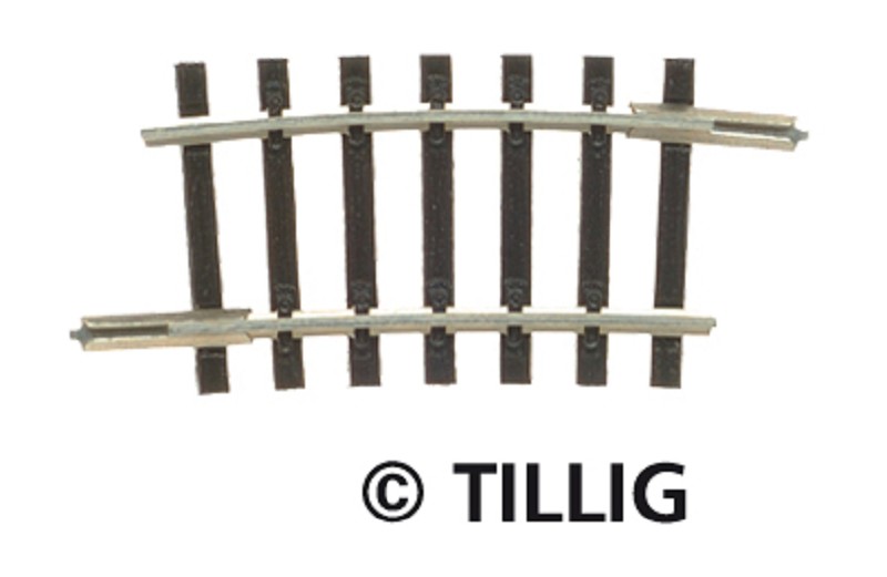Tillig 83115 Gebogenes Gleis R 04 R 267 mm 7,5o - Spur TT - Neu