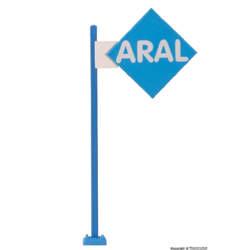 Viessmann 1376 H0 ARAL-Schild mit LED-Beleuchtung