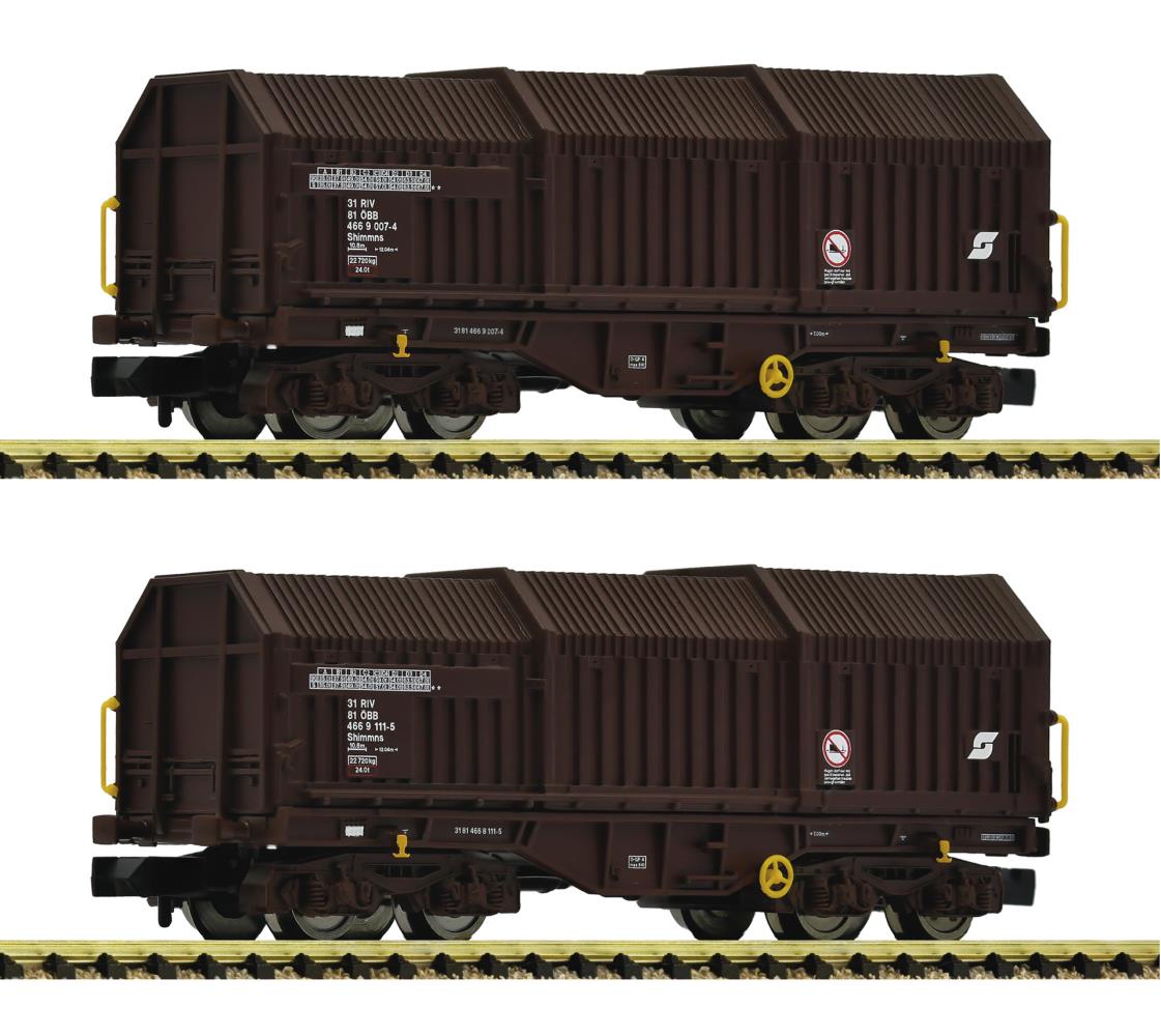 Fleischmann 6660035 2-tlg Set Teleskophaubenwagen ÖBB 1:160 Spur N DC