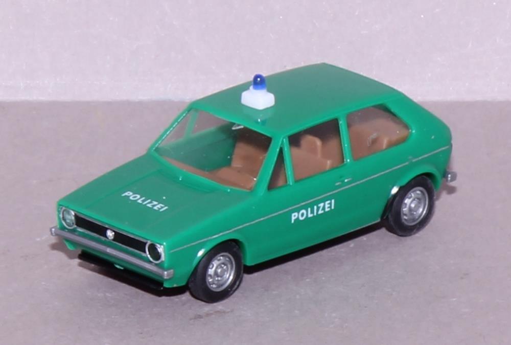 Brekina 25508 VW Golf I Polizei grün - 1:87 - Standmodell - Neu - OVP