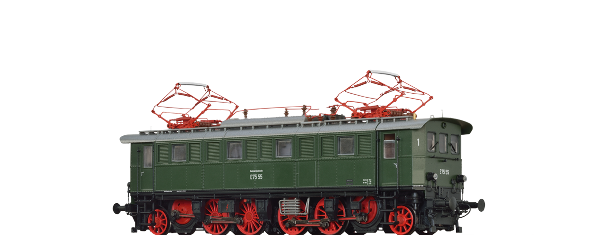 Brawa 43235 Ellok BR E75 der DB - Spur H0 - AC Dig. EXTRA - Neu