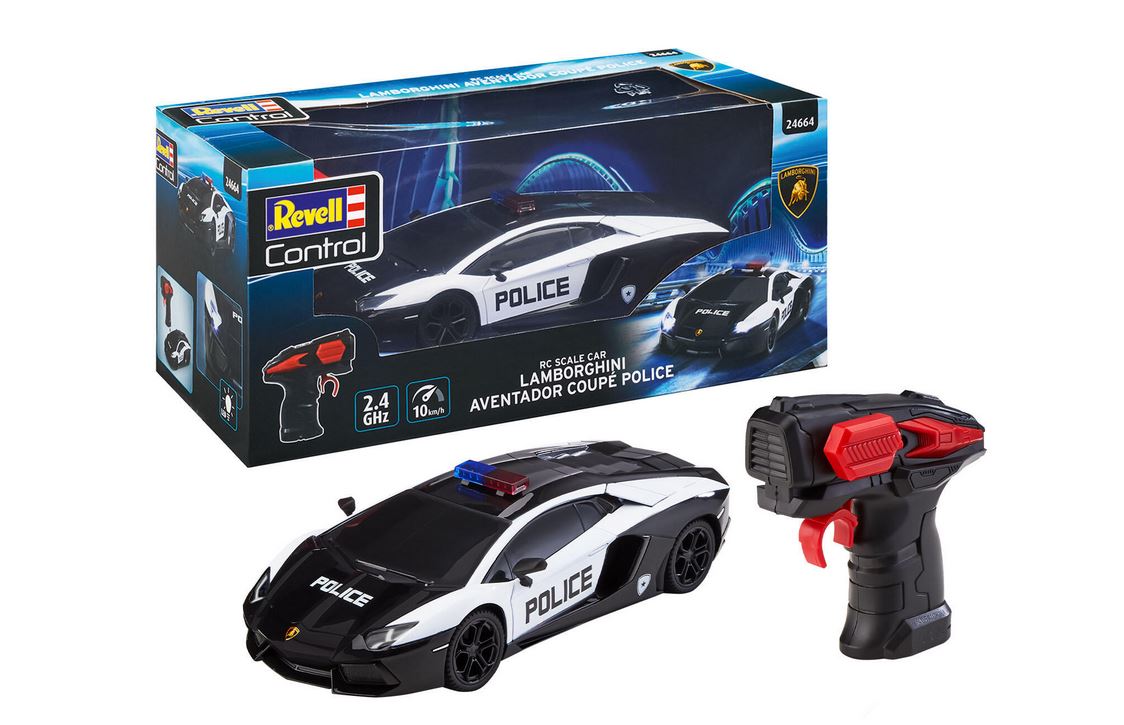 Revell 24664 RC Scale Car Lamborghini Aventador Coupé Police 1:24
