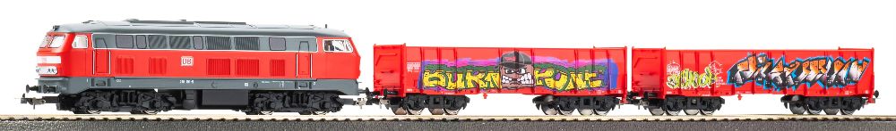 Piko 57032 Start-Set kids Güterzug BR 218 DB AG 1:87 Spur H0 DC