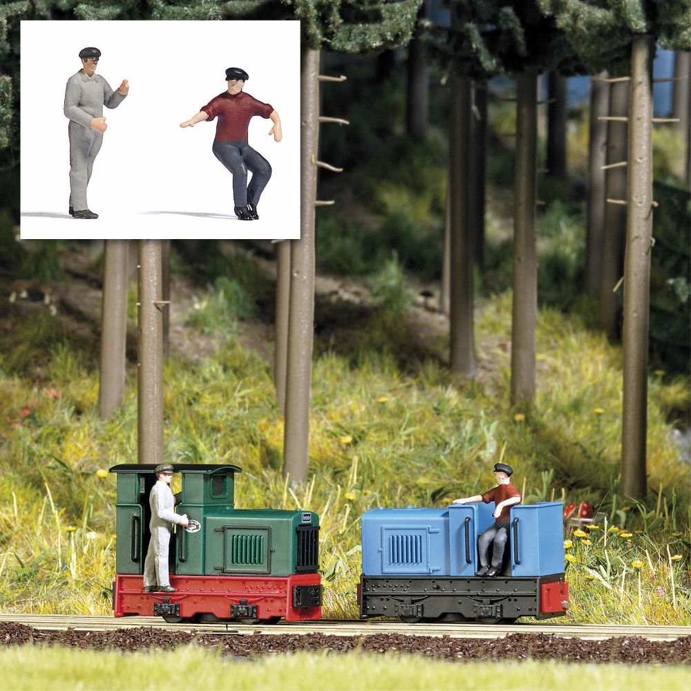 Busch 12373 Lokführer Set 1:87 Spur H0f Neu OVP Figuren