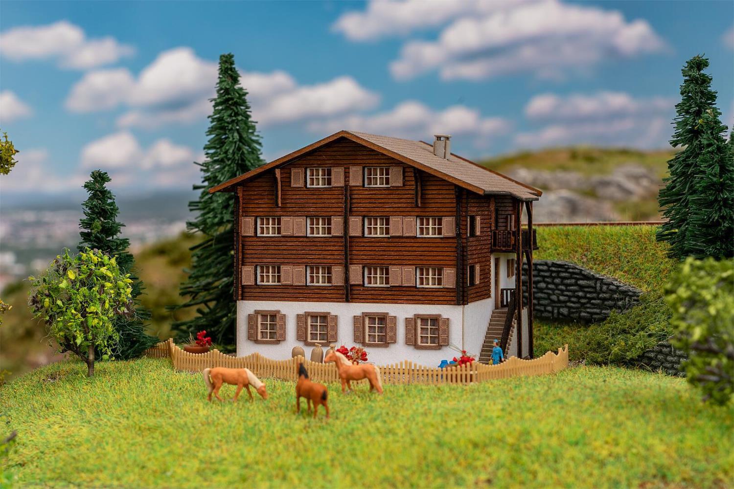 Faller 282772 Alpenhaus Langwies 1:220 Spur Z Bausatz Neu OVP