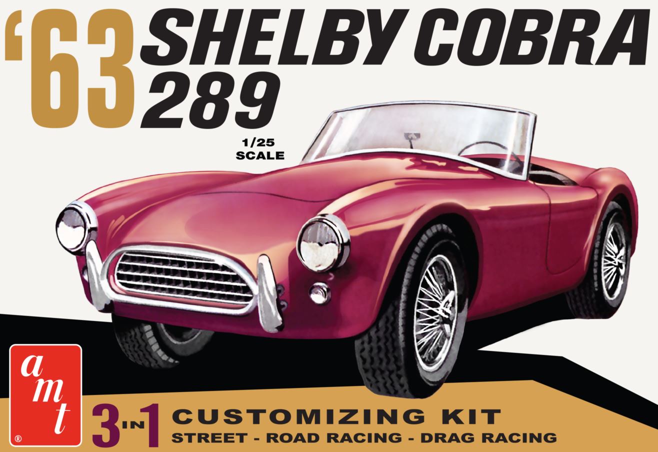 AMT AMT1319/12 SHELBY COBRA 289 1:25 Modellbausatz Neu OVP