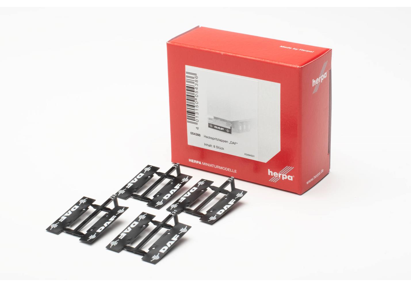 Herpa 054386 Zubehör Heckspritzlappen für Auflieger und LKW 1:87