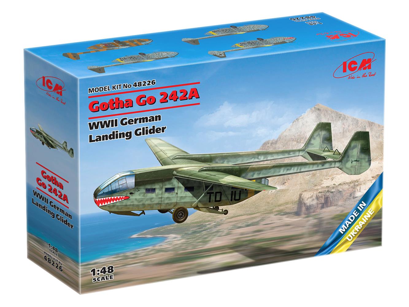 ICM 48226 Gotha Go 242A WWII German Landing Glider 1:48 Neu