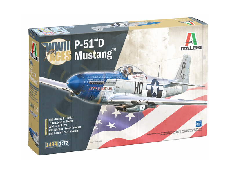 Italeri 1484 P-51D Mustang Aces 1:72 Modellbausatz Neu OVP