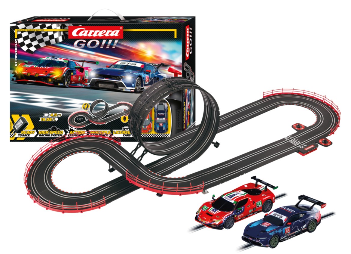 Carrera 20062597 GT Powerplay Carrera GO!!! Autorennbahn Set Neu