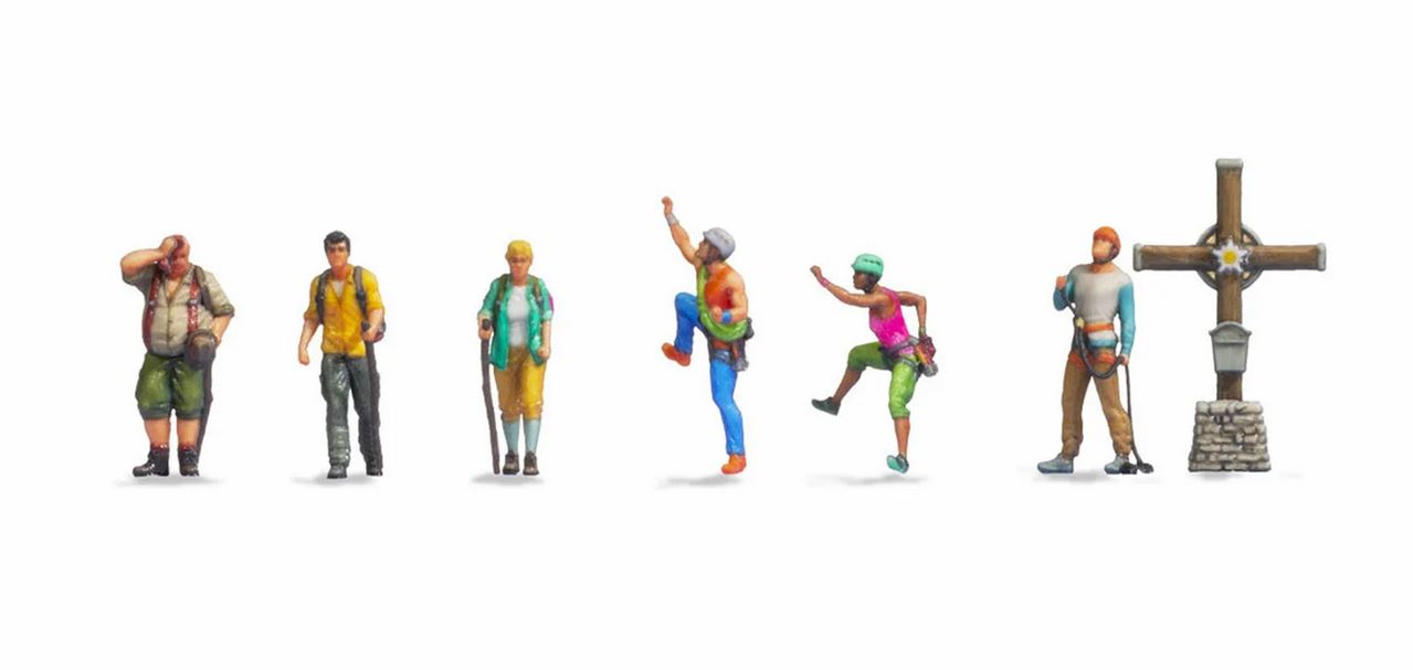 Noch 44531 Bergwanderer mit Gipfelkreuz 1:220 Spur Z NEU OVP