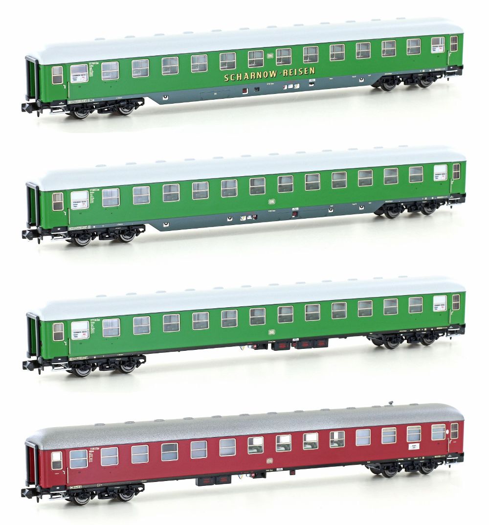 Hobbytrain H22203 4er Set Personenwagen DB/SCHARNOW Set 2 Spur N