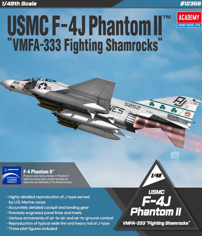 Academy 12356 USMC F-4J Phantom II 1:48 Modellbausatz NEU OVP