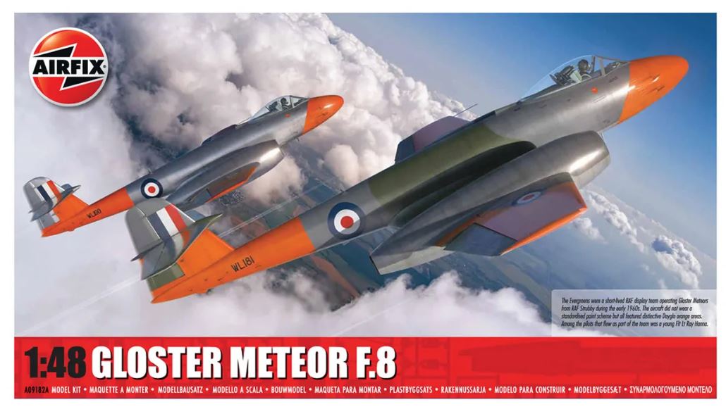Airfix A09182A Gloster Meteor F.8 1:48 Modellbausatz Neu OVP