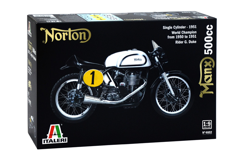 Italeri 4602 NORTON MANX 500cc 1951 1:9 Modellbausatz NEU OVP