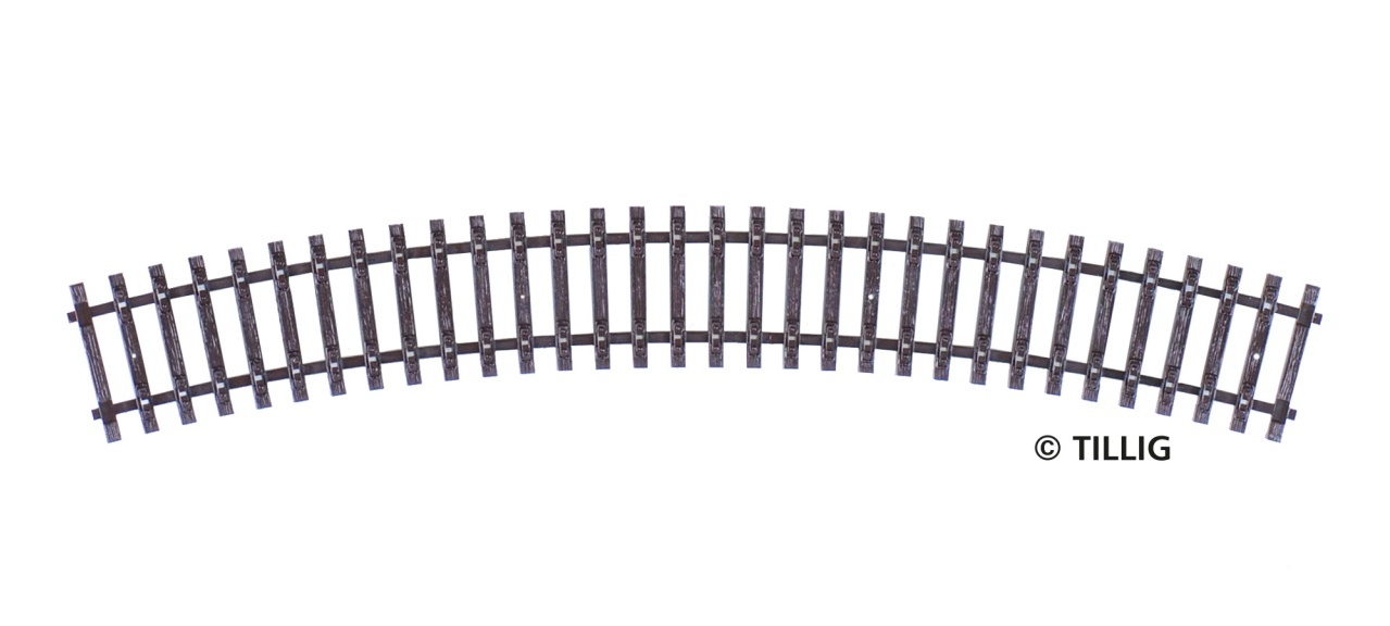 Tillig 83008 Schwellenband gebogen R 11 - R310 mm/30° Spur TT