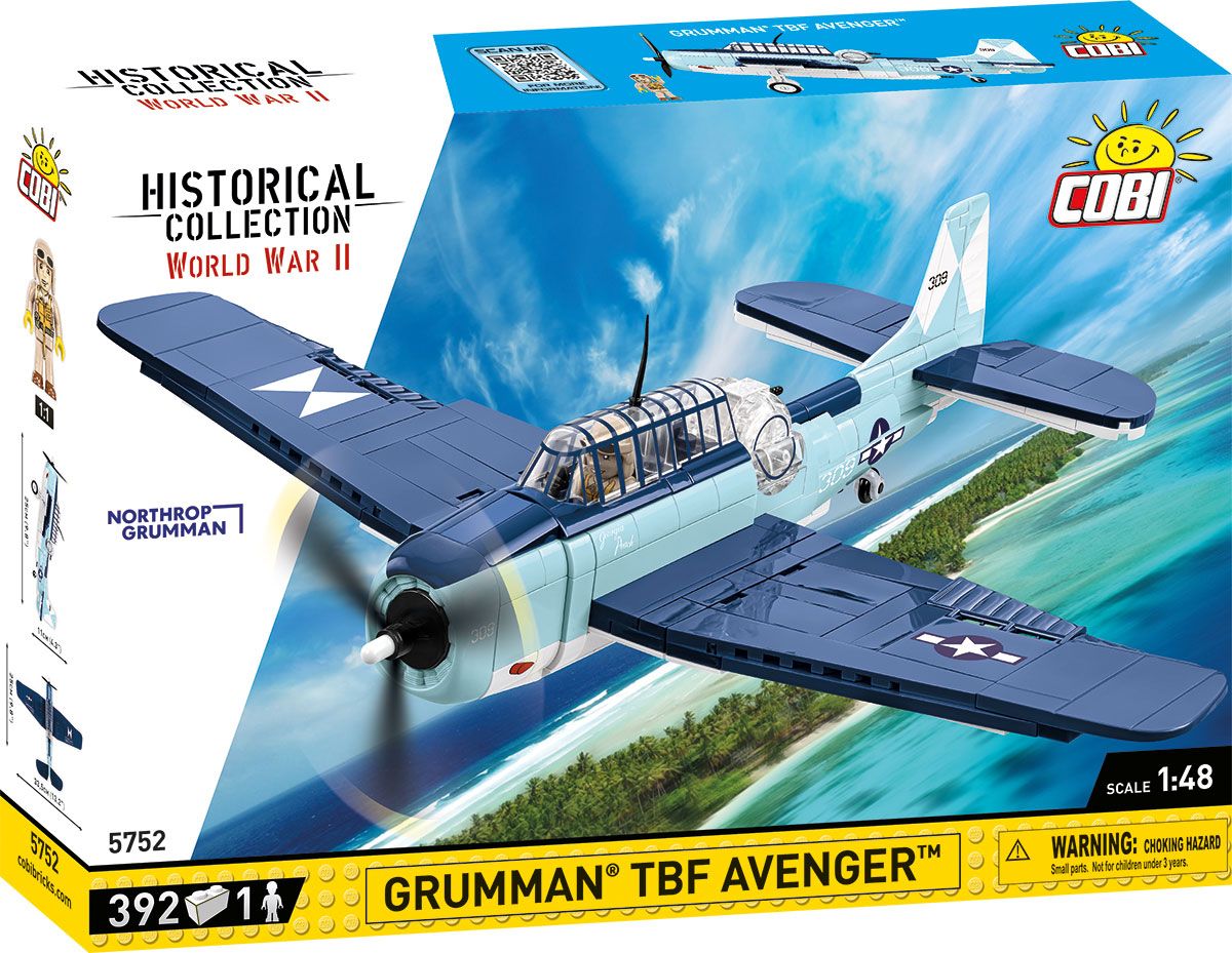 Cobi 5752 Grumman TBF Avenger 1:48 Bausatz Neu OVP 392 PCS