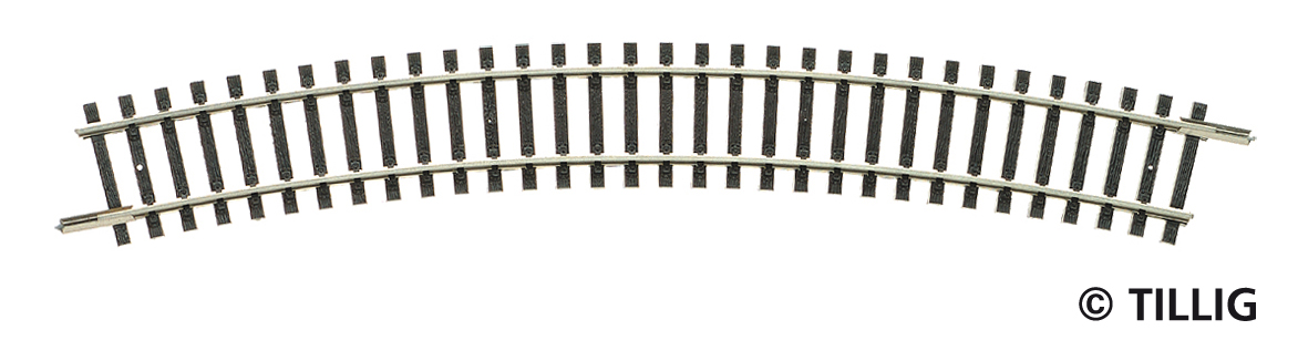 Tillig 83109 Gebogenes Gleis R11 R310 mm/30° 1:120 Spur TT Neu