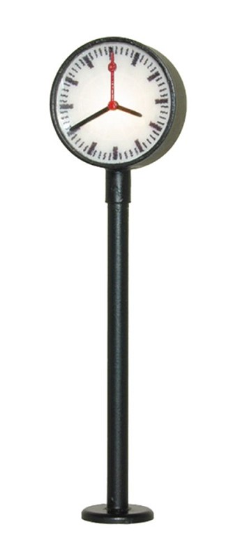 Viessmann 1480 TT Beleuchtete Bahnsteiguhr, LED weiß