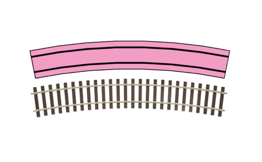 Lenz 45022 Gleis gebogen R2 Radius 1028,7 mm 1:45 Spur 0 Neu