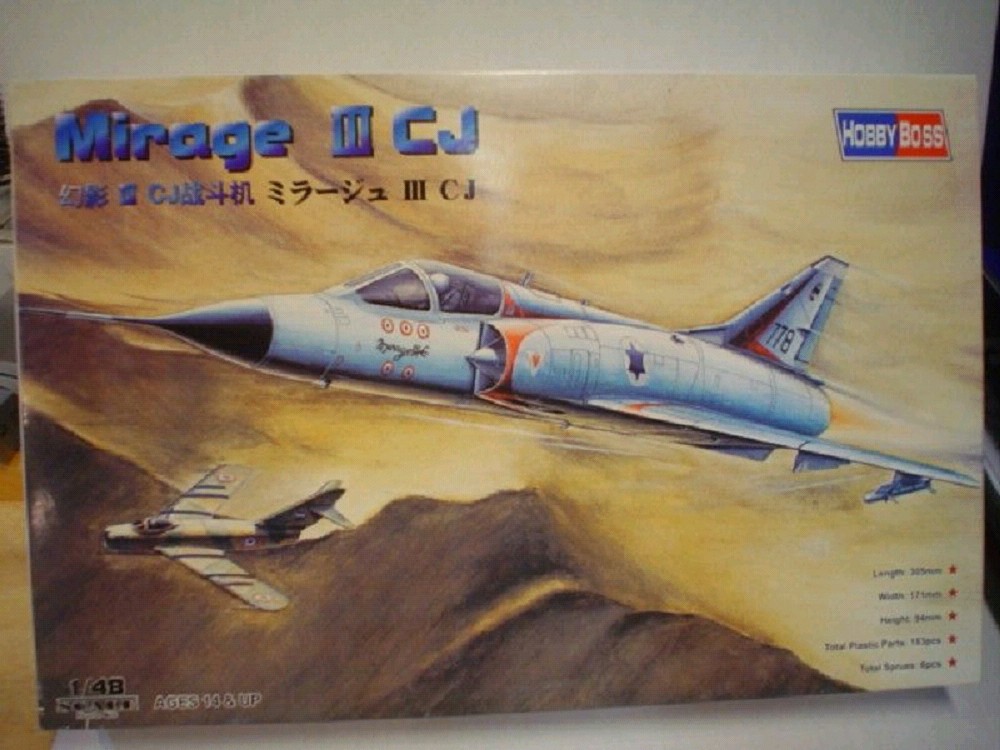 HobbyBoss 80316 Mirage IIICJ Fighter Modellbausatz 1:43