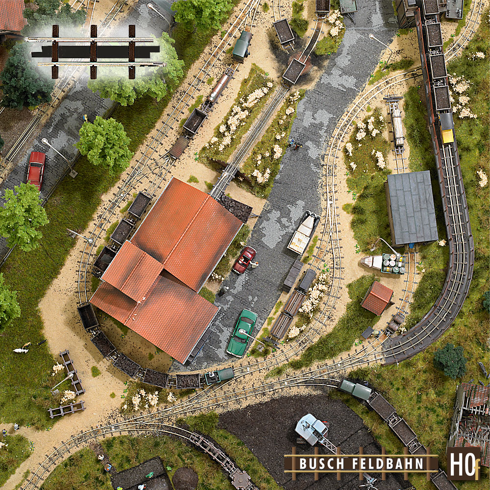 Busch 12301 Gerades Gleis 33,3 mm 1:87 Spur H0f Neu OVP