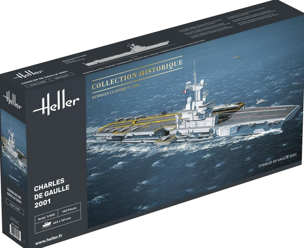Heller 81072 Charles de Gaulle 1:400 Modellbausatz NEU OVP