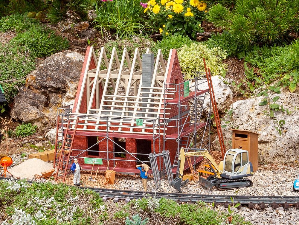 Pola 331055 Baustellengerüst mit Zubehör 1:22,5 Spur G Bausatz
