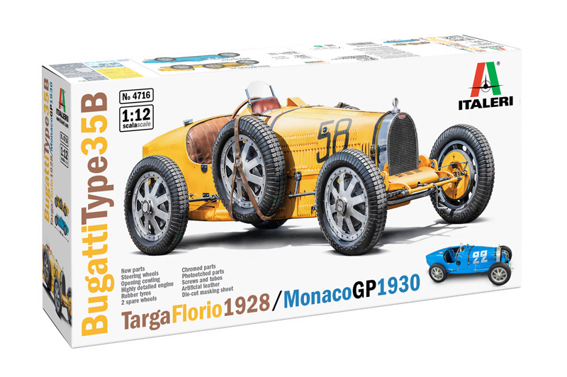 Italeri 4716 Bugatti Type 35B - Targa Florio '28/Monaco GP '30 1:12