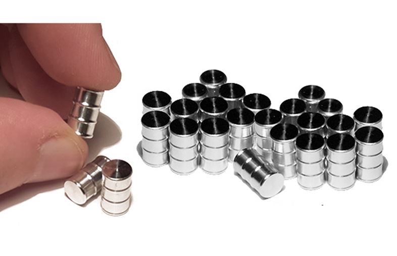 Proses HL-K-07 Ölfässer aus gedrehtem Aluminium Set 24 Fässer