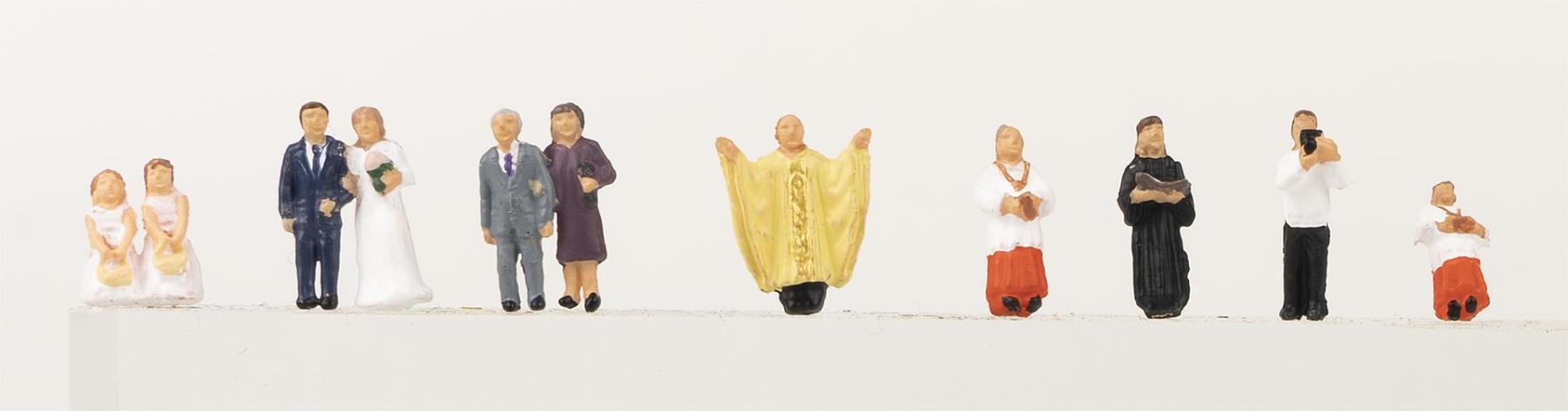 Faller 155605 Hochzeitspaar mit Pfarrer 1:160 Spur N Neu OVP