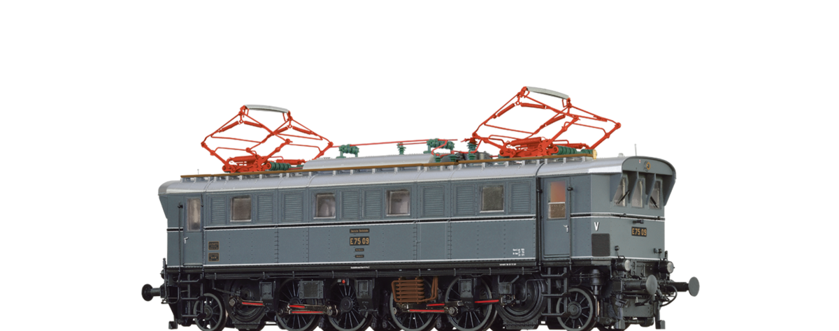 Brawa 43242 Ellok BR E75 der DB AG - Spur H0 - DC Dig. EXTRA - Neu