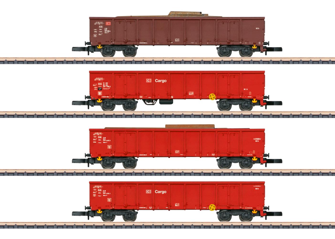 Märklin 82542 Hochbordwagen-Set Eanos DB 1:220 Spur Z Neu OVP
