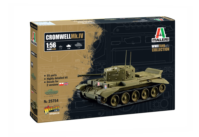 Italeri 25754 Cromwell Mk. IV 1:56 Modellbausatz Neu OVP